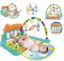 Gimnasio Bebe Infantil Tapete Estimulación Piano Fitness Rack Luces Regalo Obsequio Oferta 0-3 Años Eco Naranja Ref. He0639