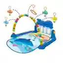 Gimnasio Bebe Infantil Tapete Estimulación Piano Fitness Rack Luces Regalo Obsequio Oferta 0-3 Años Ballena Azul Ref. He0631