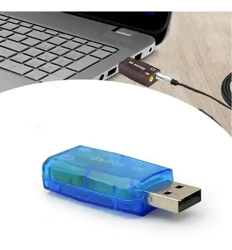 Tarjeta De Sonido 5.1 Usb Virtual Adaptador 3d Computador