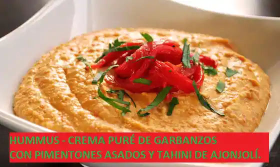 Hummus Con Pimentones Asados 250g.