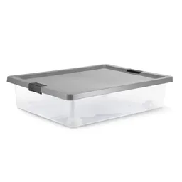 Estra Caja Bajo Cama 4-1040513 Gris 28 L