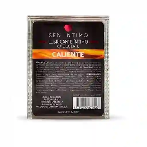 Lubricante Caliente Sabor Chocolate Sachet 7ml Sen Intimo