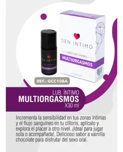 Lubricante Multiorgasmos 30ml Sen Intimo