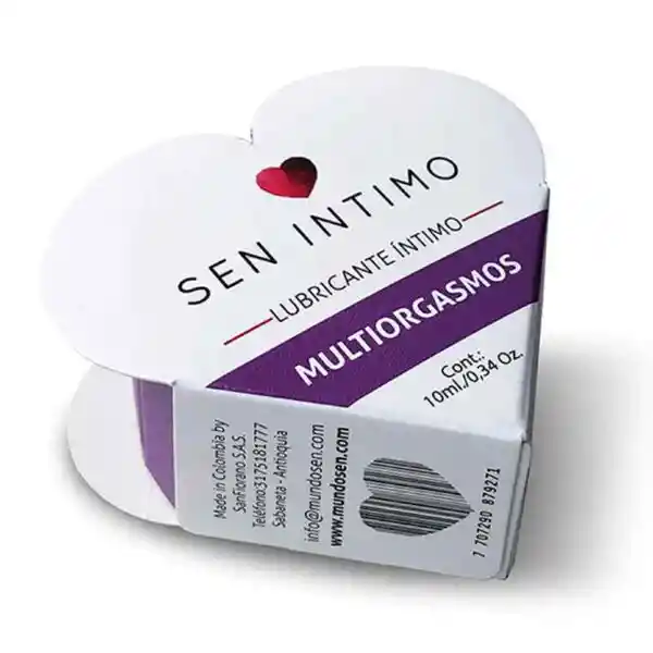 Lubricante Multiorgasmos 10ml Sen Intimo