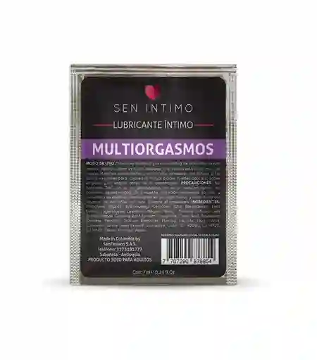 Lubricante Multiorgasmos 7ml Sen Intimo