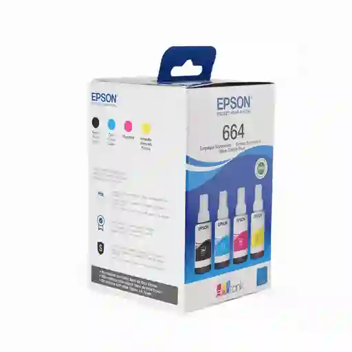 Epson Kit De Botella De Tinta 664 Negra Y Colores Original