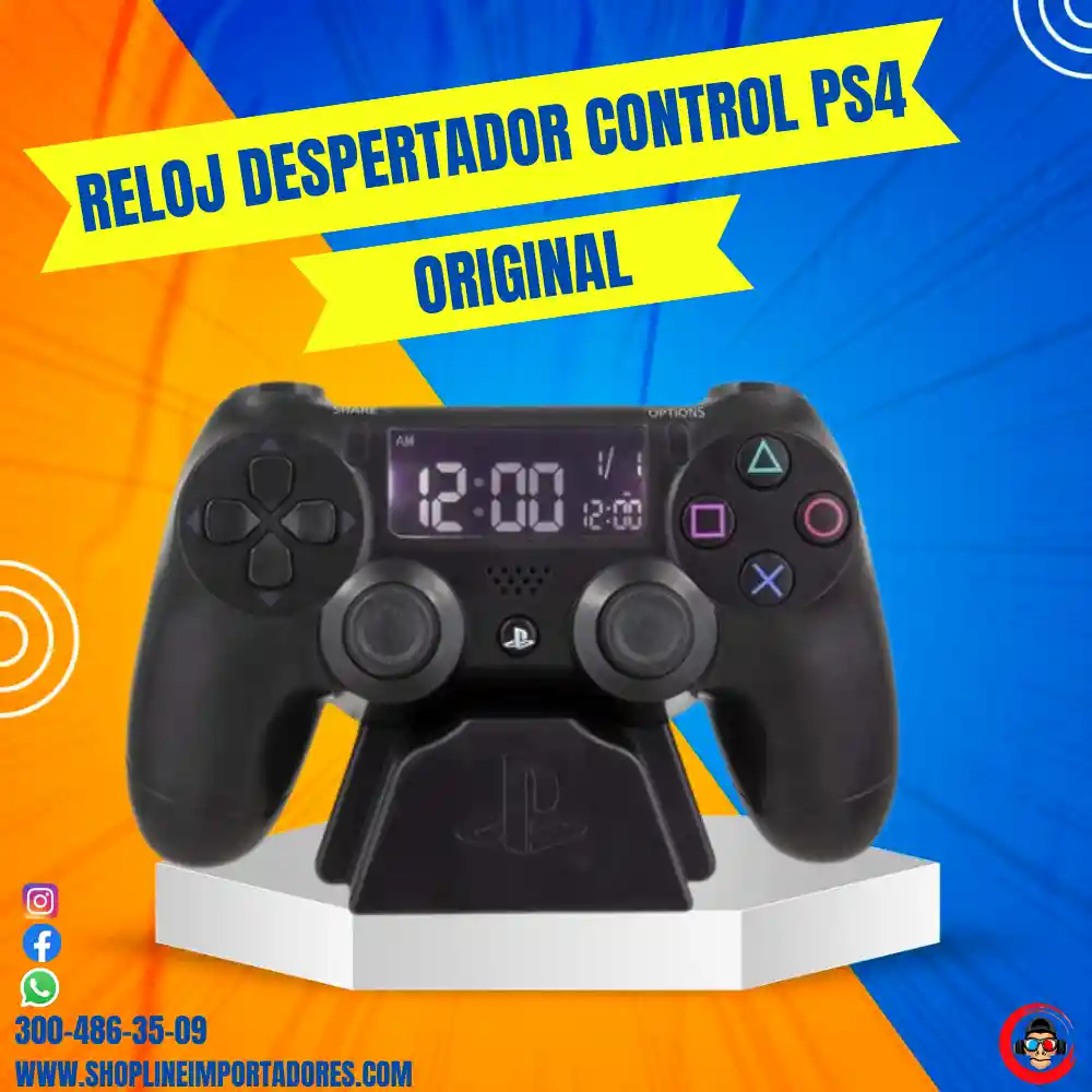 Reloj Despertador Control Ps4 Original