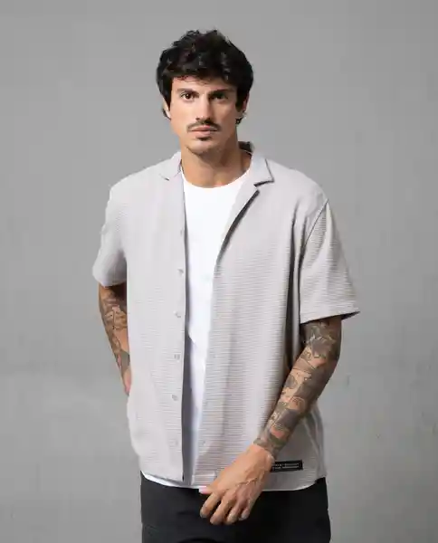 Camisa Hombre Beige Talla L 111G004 Rifle