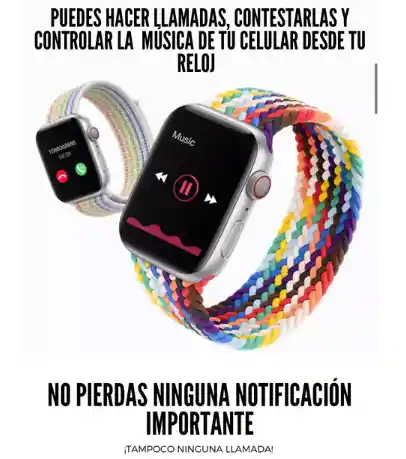 Smartwatch Serie 7 Pro Max Negro + Banda Inteligente De Obsequio