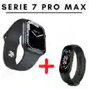 Smartwatch Serie 7 Pro Max Negro + Banda Inteligente De Obsequio