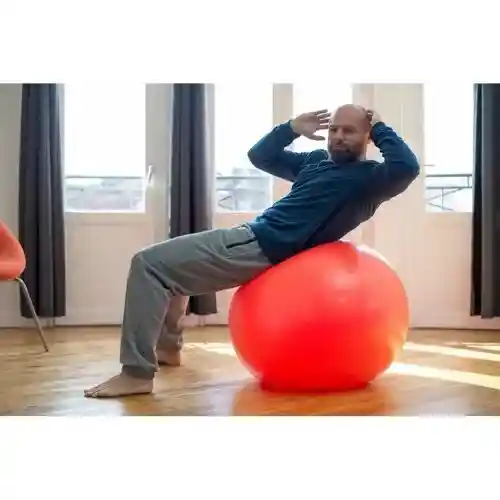 Yoga Pilates Balón Rojo Grueso Pelota 60cm Pilates Gimnasia