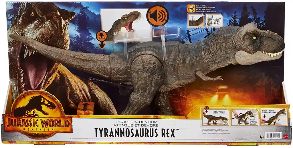 Jurassic World Dinosaurio Tyrannosaurus Rexfigura De Accion Con Sonido