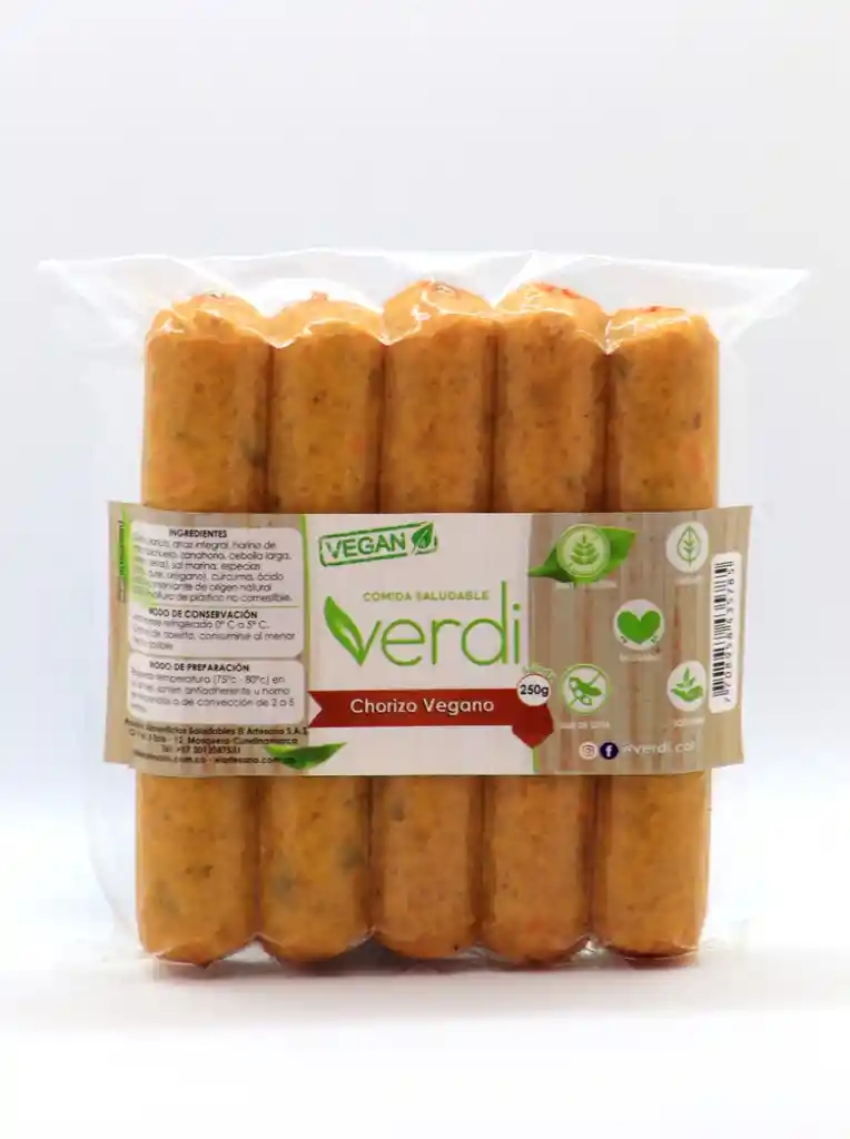 Verdi Chorizo Vegano X5 -250G