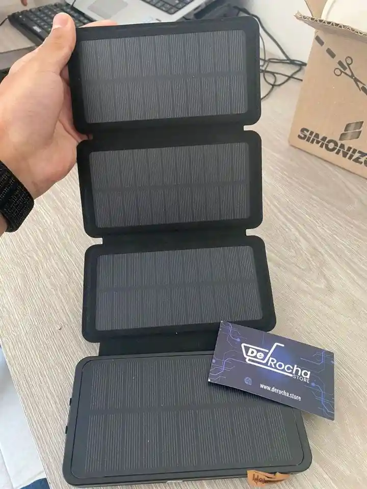 Super Power Bank Panel Solar Cargador 25000mah Banco Energía Batería Solar X4 Fuentes🤩💥