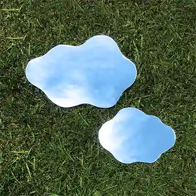 Set De Espejos Nubes Flotantes