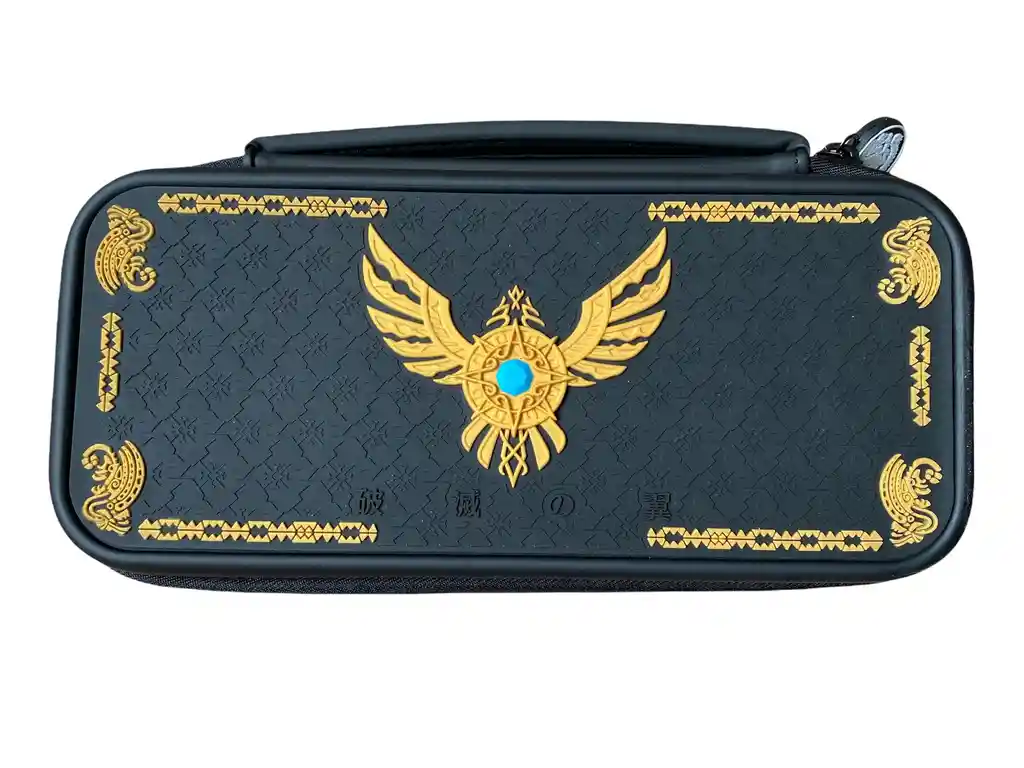 Estuche De Edicion Zelda Negro + Vidrio Templado Para Nintendo Switch Estandar