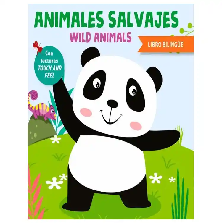 "animales Salvajes Wild Animals (libro Bilingüe Con Texturas)"