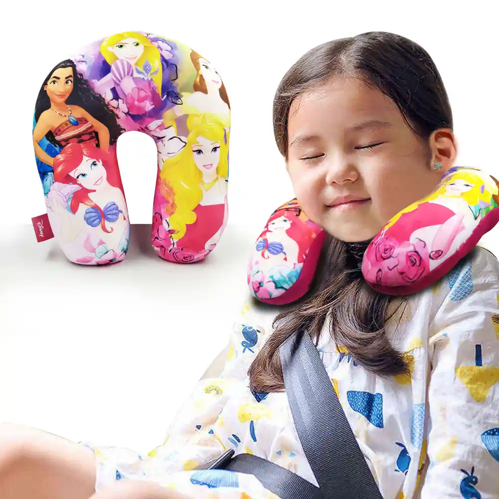 Princesas Disney Almohada De Viaje Niñas Descanso Diseño Infantil