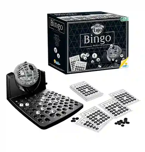 Bingo Con Balotera Juego De Mesa Para Niños Adultos De Lujo