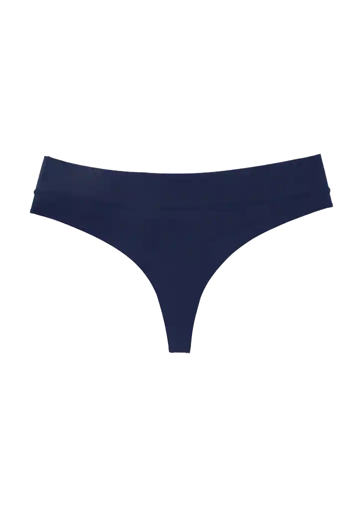 Panty Brasilera De Algodón Premium (1059) Azul Oscuro M