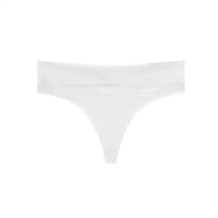 Panty Brasilera De Algodón Premium (1059) Blanco M