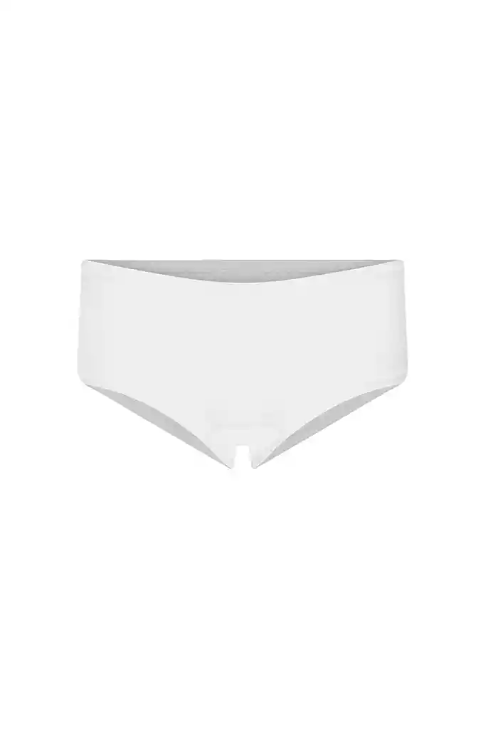 Panty Bóxer De Algodón Premium (6089) Blanco S