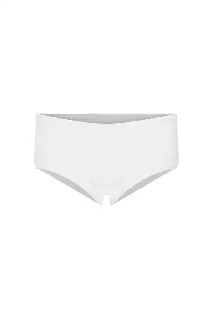Panty Bóxer De Algodón Premium (6089) Blanco M