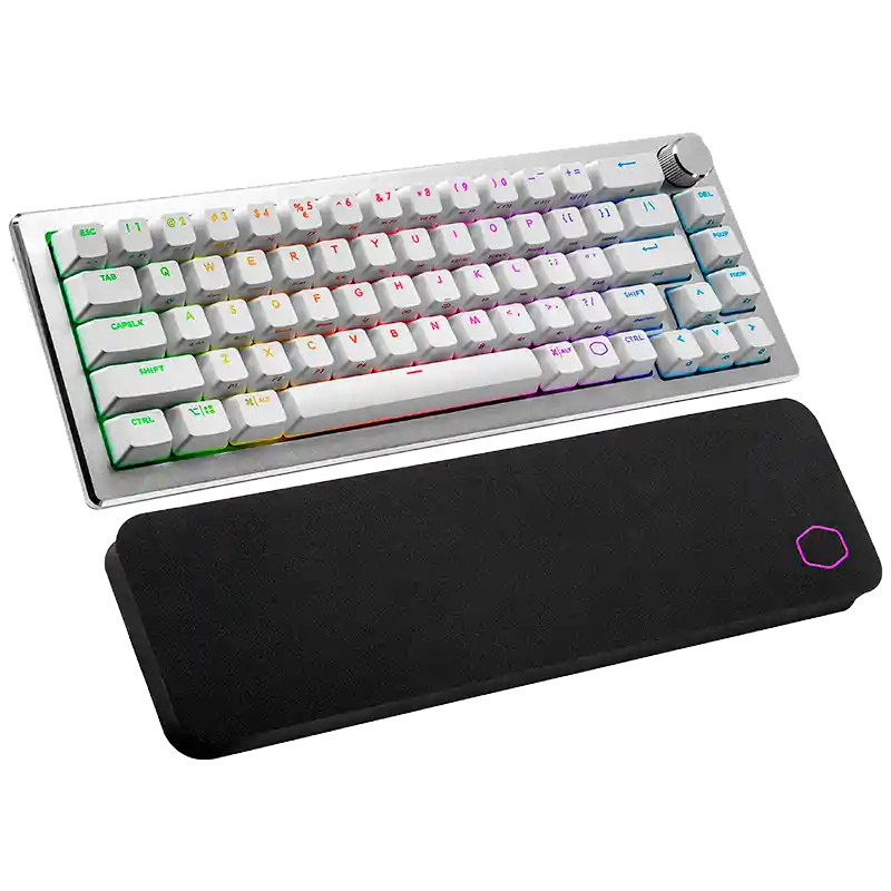 Teclado Gamer Mecánico Inalámbrico Cooler Master Tkl Ck721 Blanco Switch Red (inglés)