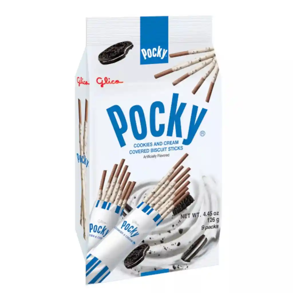 Pocky Palos Japoneses Cookies And Cream X 9 Paquetes