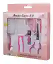 Set Kit Estuche Aseo Bebe Rosa