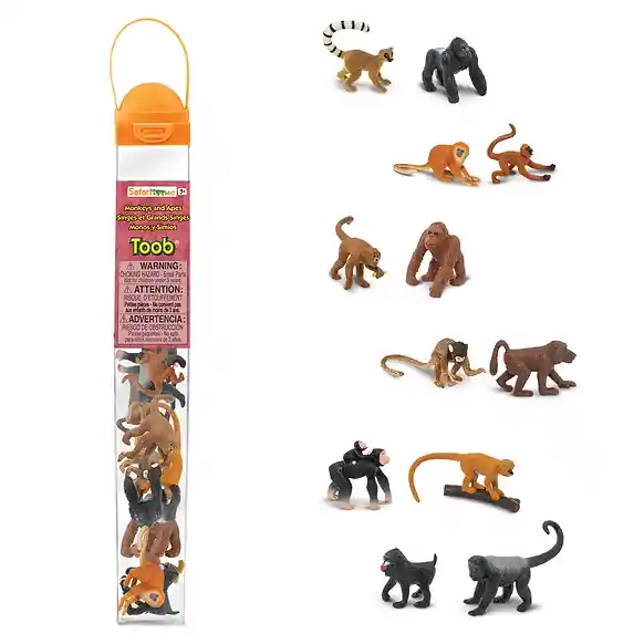 Tubos De Animales Monos Y Simios Colección Niños Y Niñas