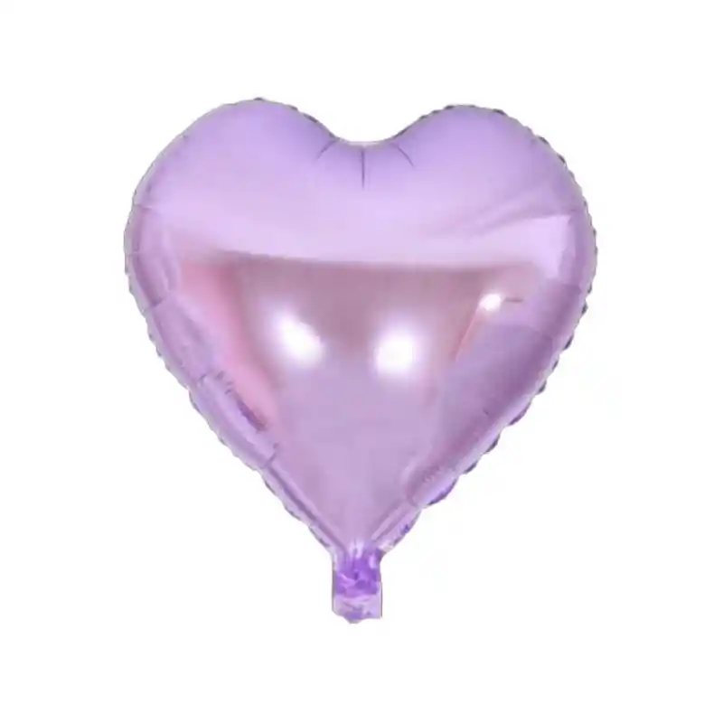 Globo Metalizado Corazon 18" 46 Cm Lila