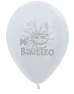 Bomba Globo Biodegradable De Latex Mi Bautizo R12