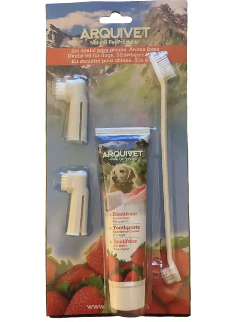 Kit Dental De Fresa Pare Perros