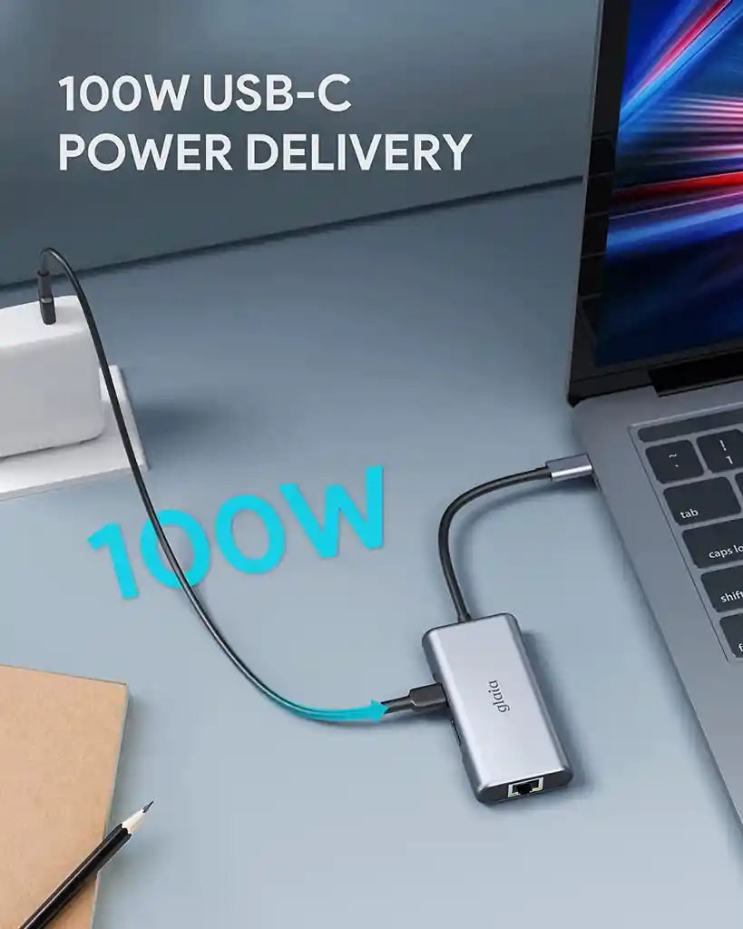 Adaptador Usb C A Hdmi Ethernet Usb Macbook Windows