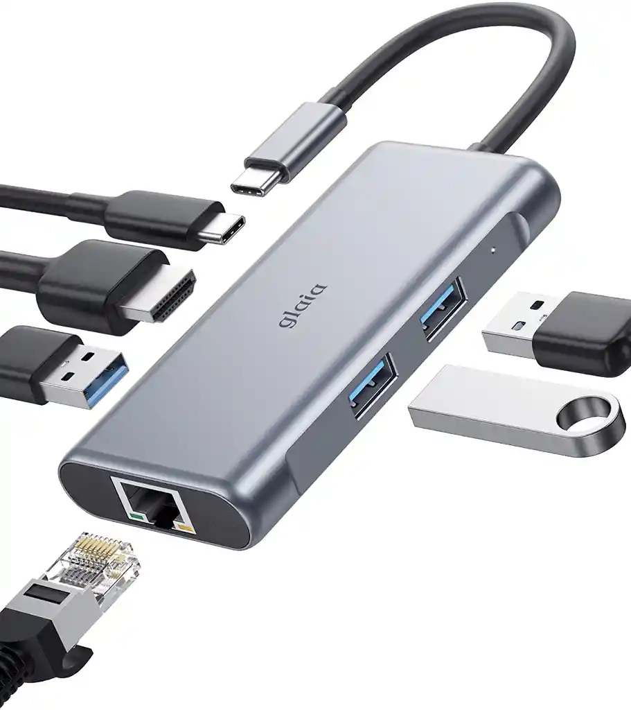 Adaptador Usb C A Hdmi Ethernet Usb Macbook Windows