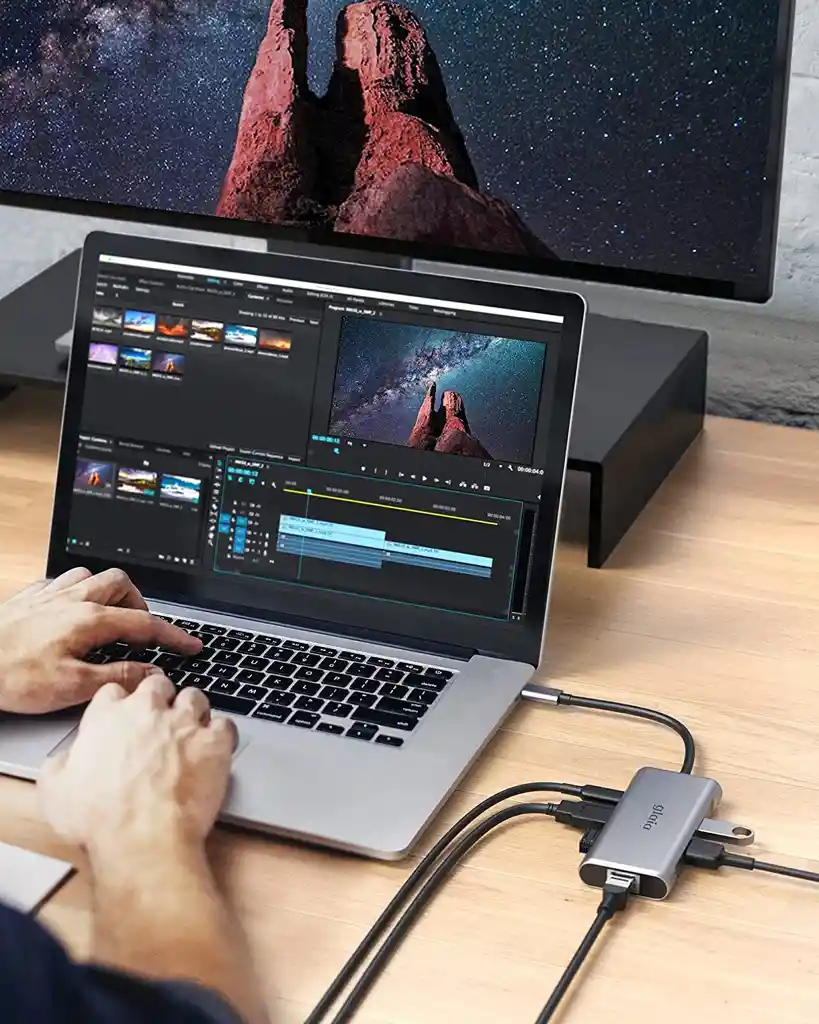 Adaptador Usb C A Hdmi Ethernet Usb Macbook Windows