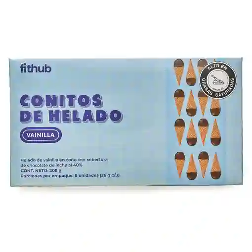 Conitos De Helado Vainilla - Fithub X 8 Uds