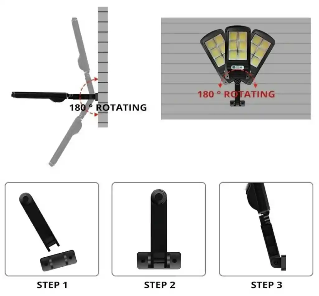 Lampara Solar Exterior Recargable Con Control Remoto