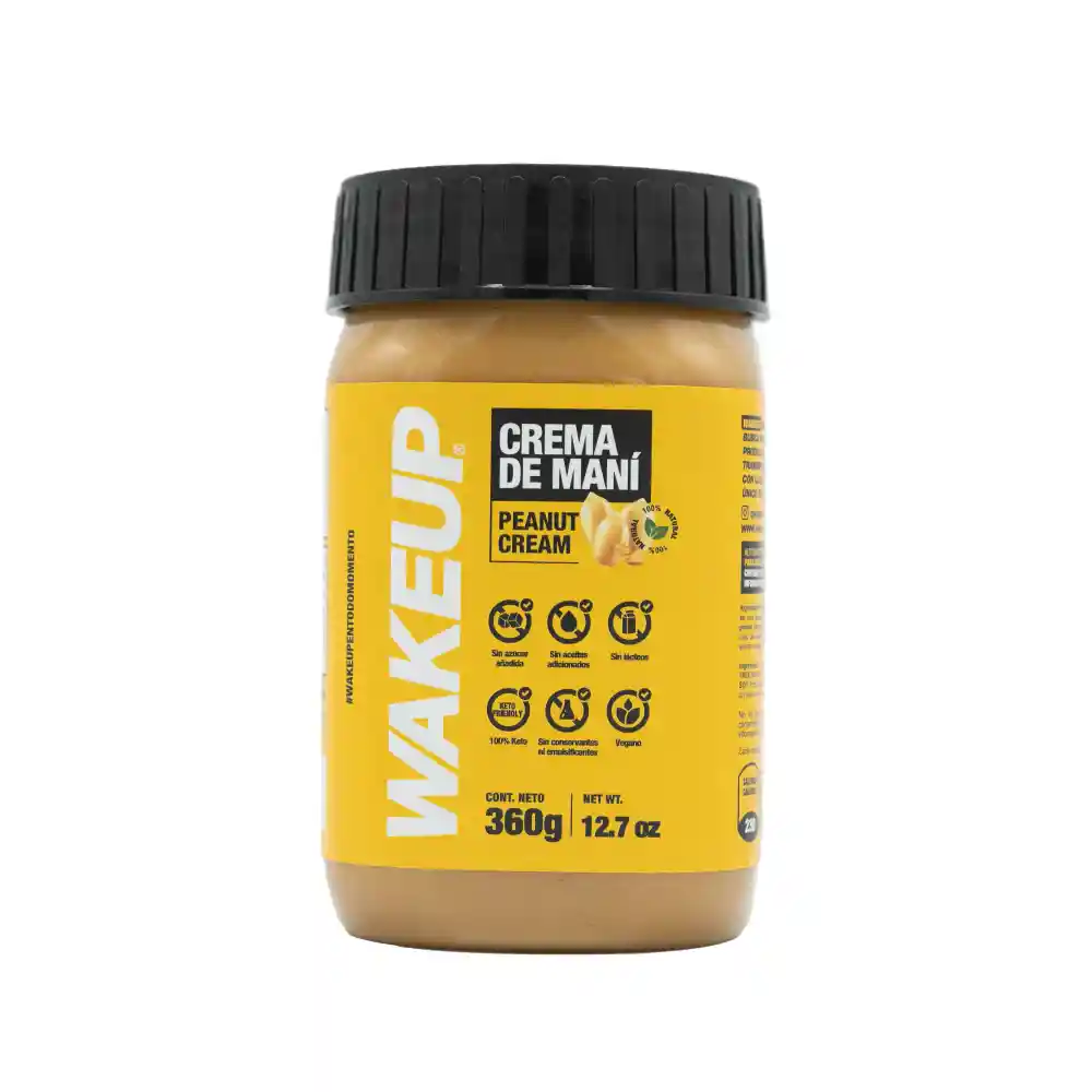 Crema De Mani Natural- Wakeup 360g