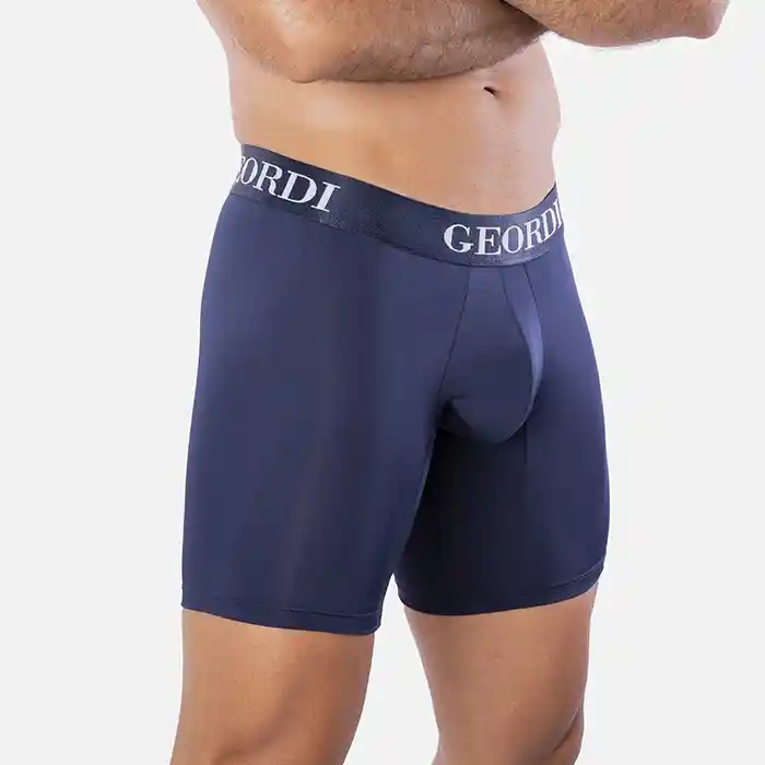 Bóxer Largo De Microfibra Premium (gg03a5) Azul Oscuro L