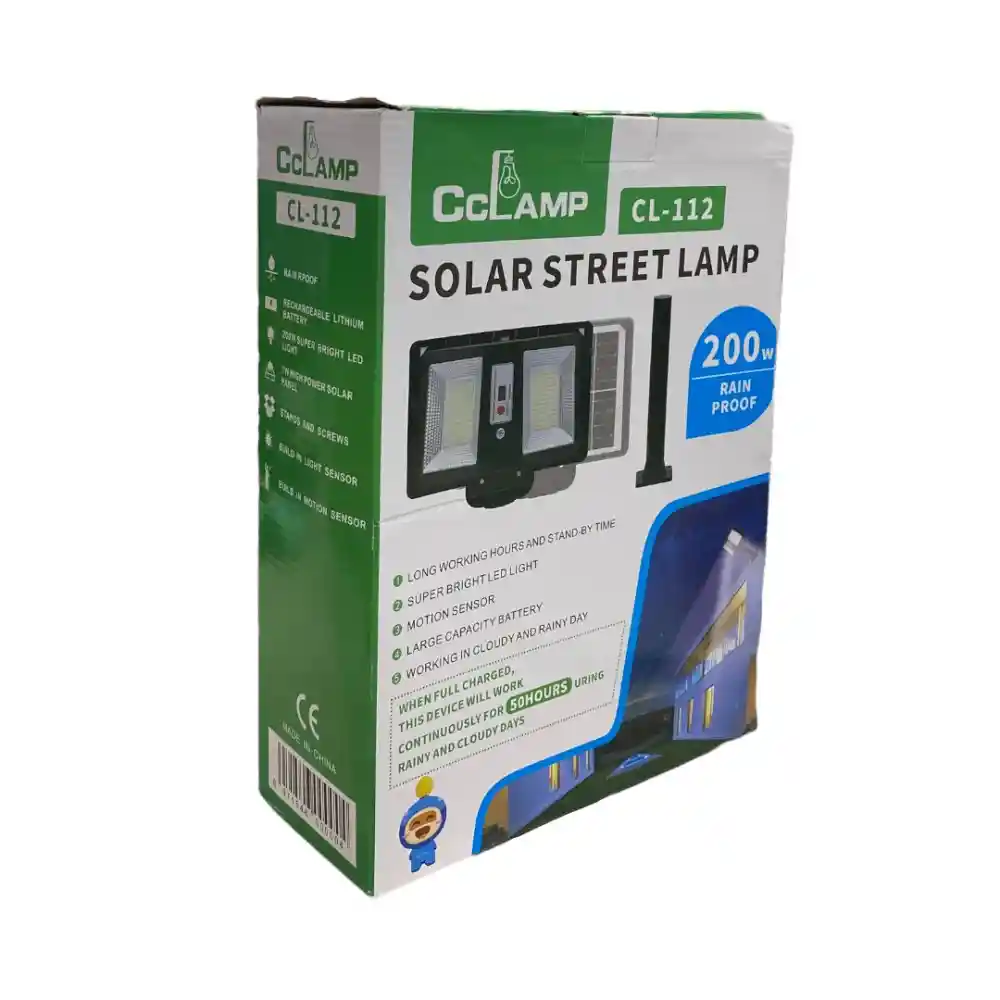 Lampara Solar Recargable Sensor De Movimiento Cl-112