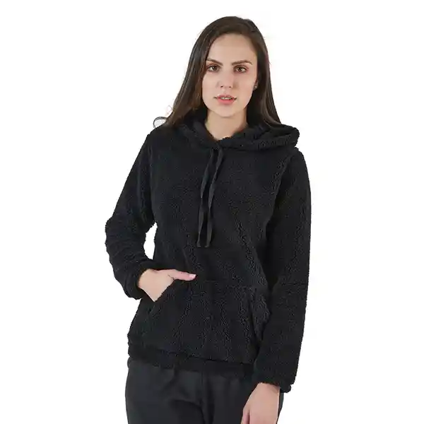 Hoodie Térmico Mujer Nevado Santa Isabel Talla M Negro