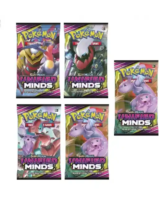 Pokemon - Unified Minds Booster Packs Mew And Mewtwo T Gx