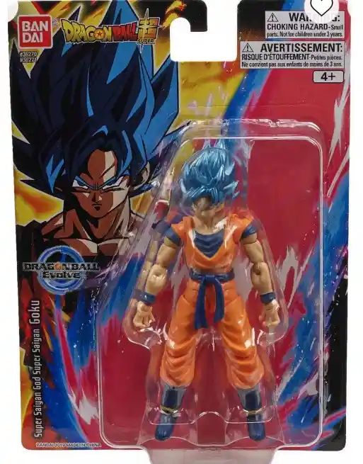 Super Figura De Accion Dragon Ballevolution De Bandai Goku Blue