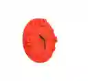 Reloj De Pared Alto Relieve Pequeño Color Naranja