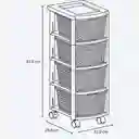 Cajonero Rattan 4g Mocca Rimax