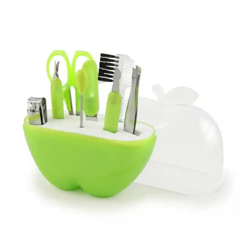 Set Manicure Manzana X8 Accesorios Color Verde