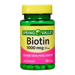Biotina Spring Valley1,000 Mcg 150 Capsulas