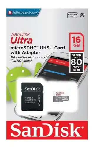 Sandisk Memoria Micro Sd Original 16 Gb